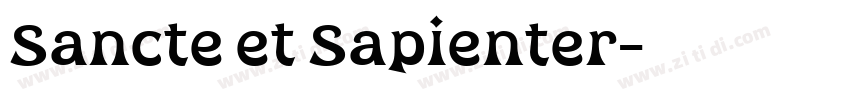 Sancte et Sapienter字体转换